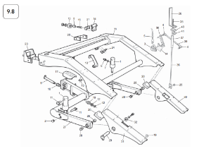 9.8 Axle Support Assembly (2015 onwards)