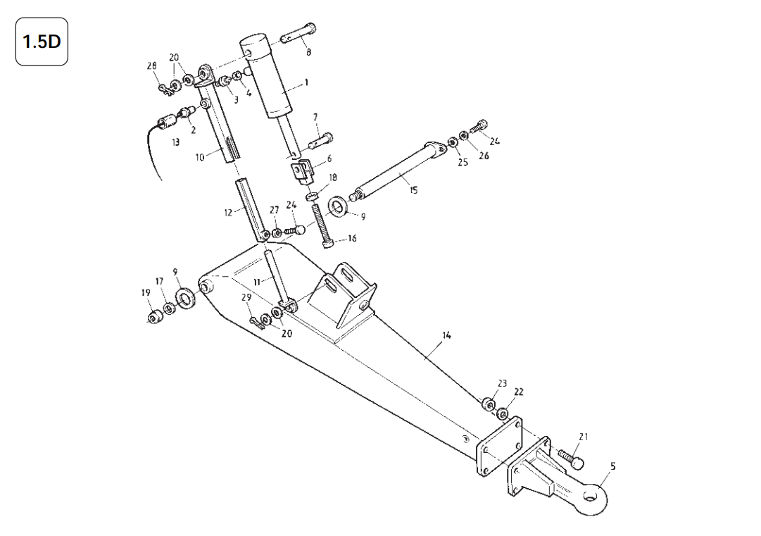 Standard Drawbar (up to 2013) 1.5