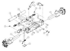 9.7 Unbraked Axle Assembly (2015 - 2017)