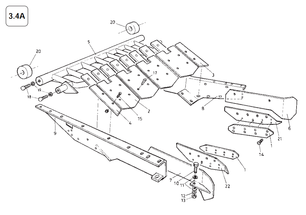 3.4A Wide Type Multi-Blade Share (Narrow machines - 2005 onwards)