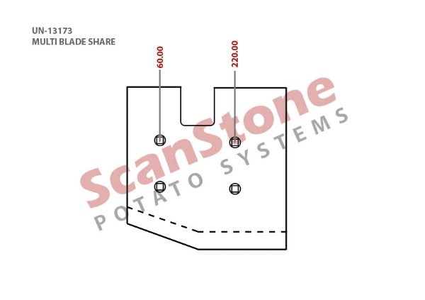 WIDE OUTER SHARE BLADE LH (14711)