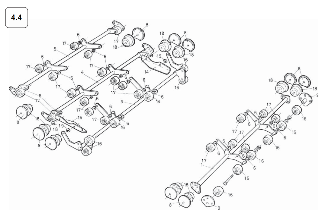 4.4 Roller Carrier Frames (Wide Star Machines)