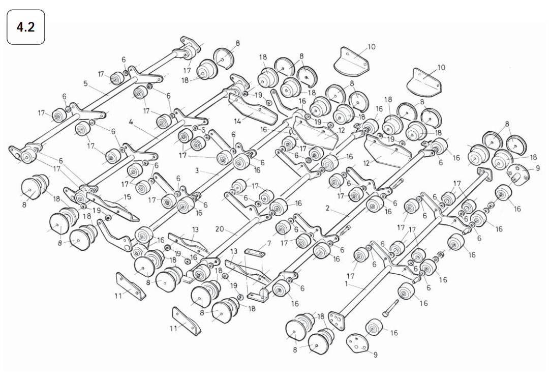 4.2 Roller Carrier Frames (Wide Multiweb Machines)